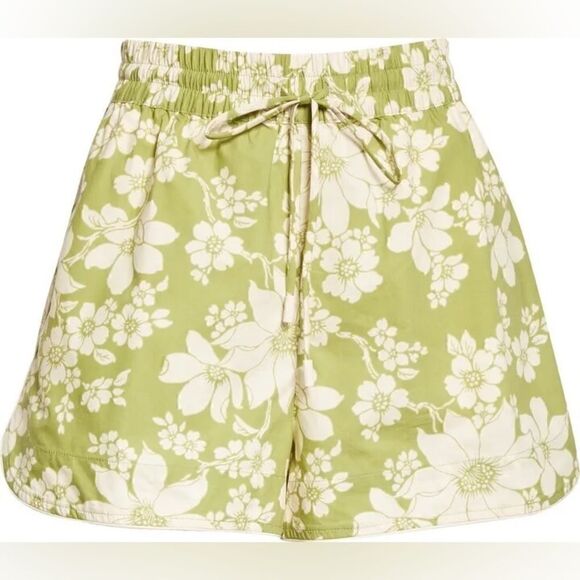 Alemais NWT Leisa Shorts in Organic Cotton in Green Floral Print Size 4 - Picture 11 of 14